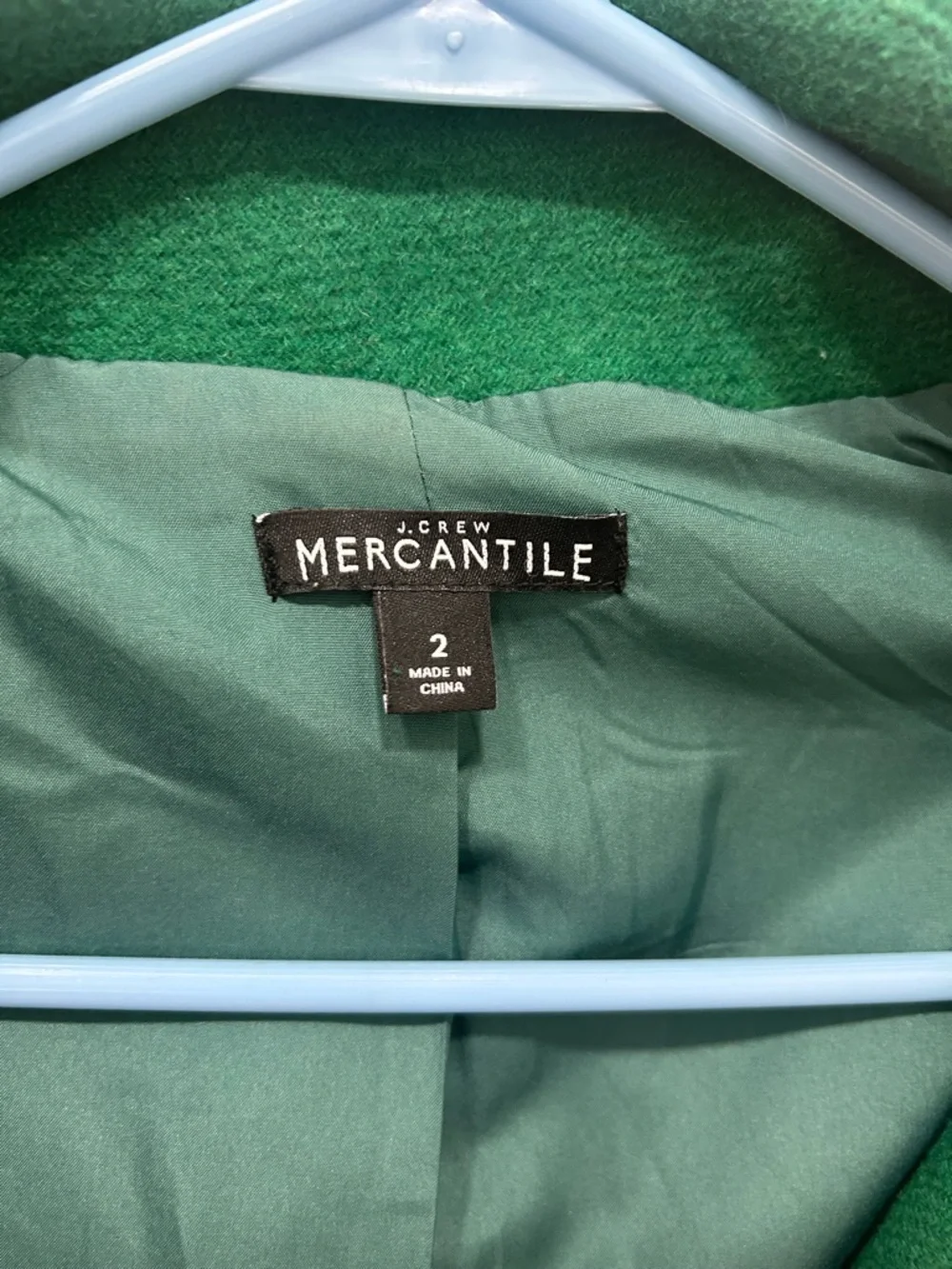 J Crew City Coat Wool Blend Full Zip Jacket Womens Size 2 Classic Preppy Jacket - Picture 6 of 10